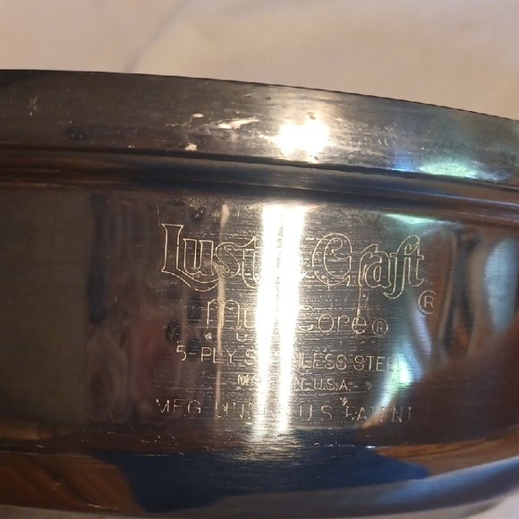 Premium Stainless Steel Saucepan with Black Handle, Luster Craft 8 Inch - Picture 2 of 4